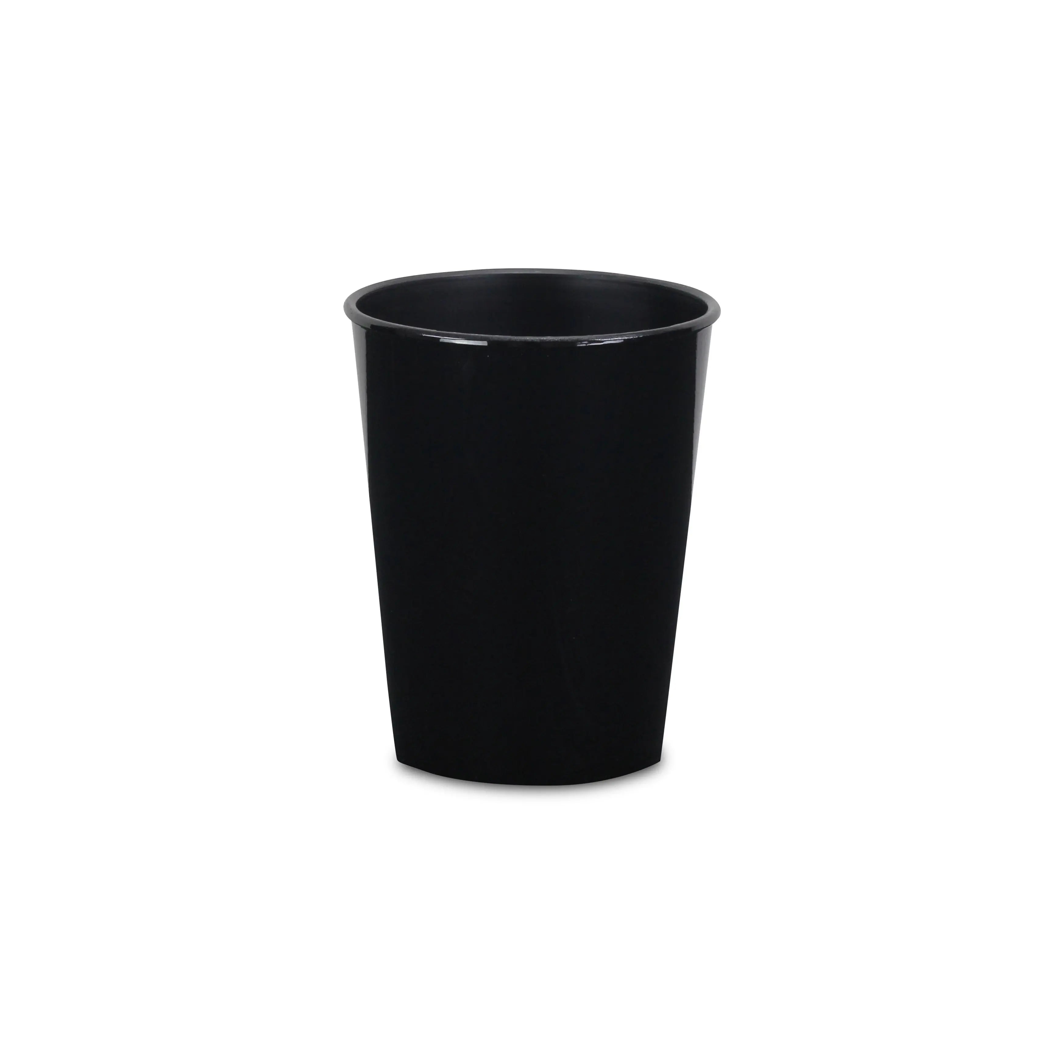 5" Black Recycled Plastic Indoor Outdoor Round Pot Planter Homeroots Outdoor