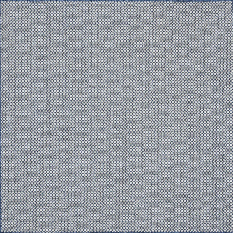5' Bone Square Geometric Power Loom Area Rug Homeroots Outdoor