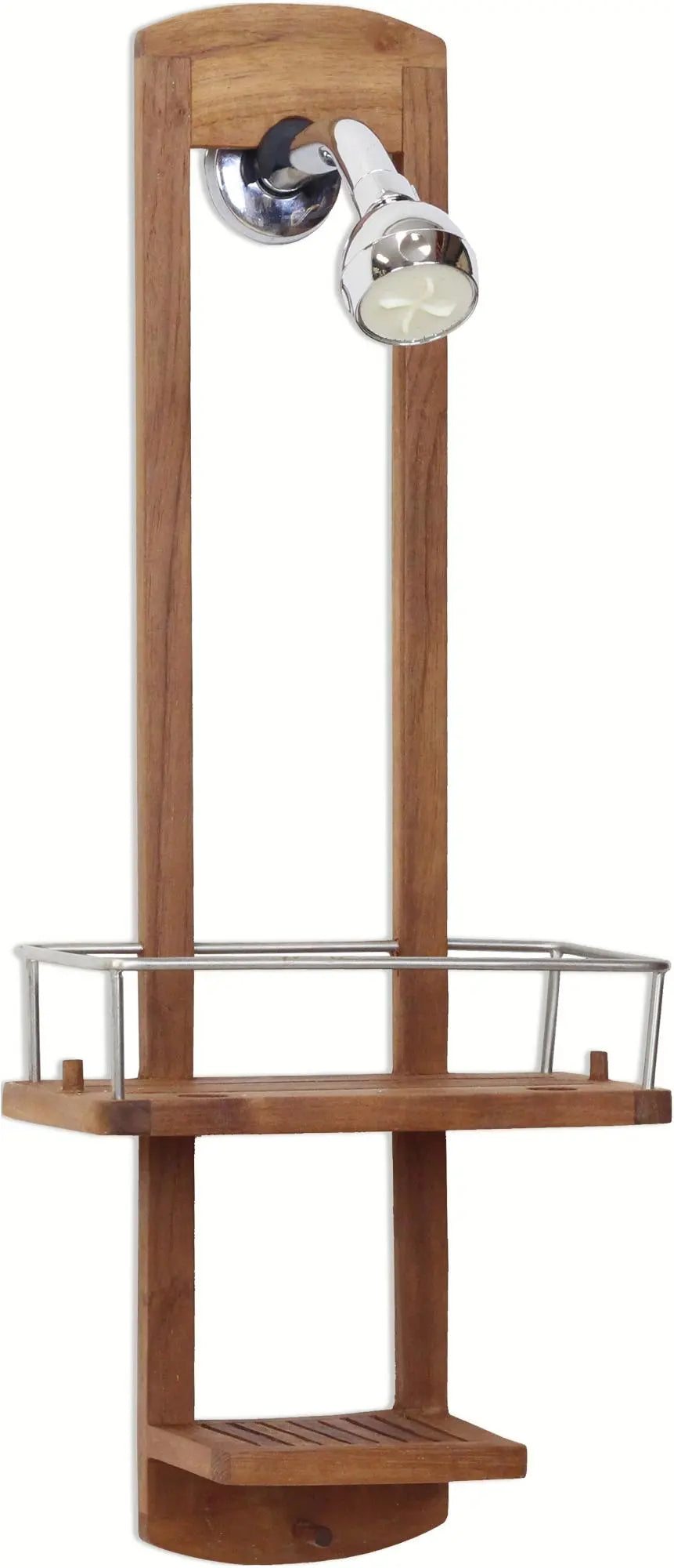 5" Brown Solid Wood Bathroom Storage Furniture Set Homeroots Organization