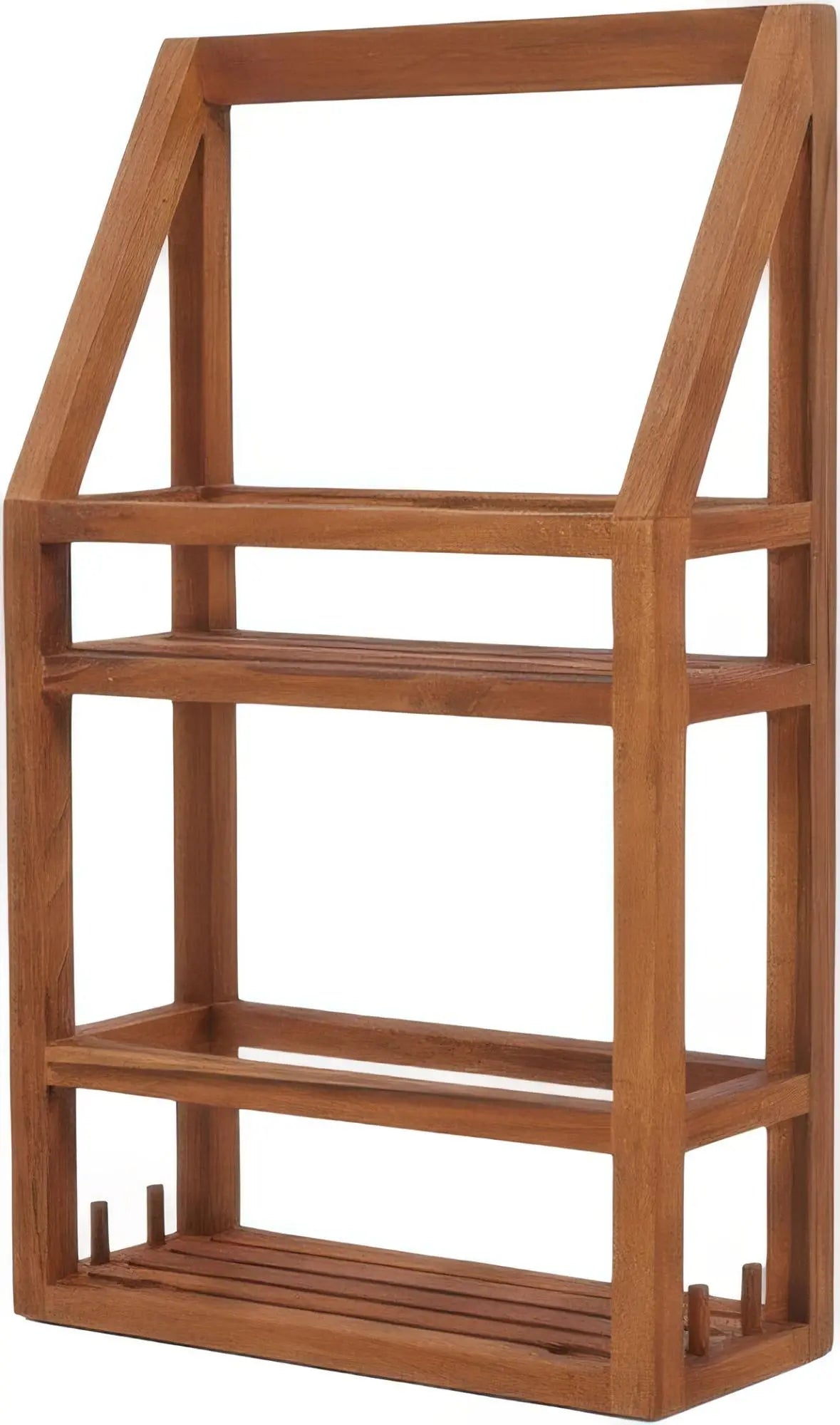 5" Brown Solid Wood Bathroom Storage Furniture Set Homeroots Organization