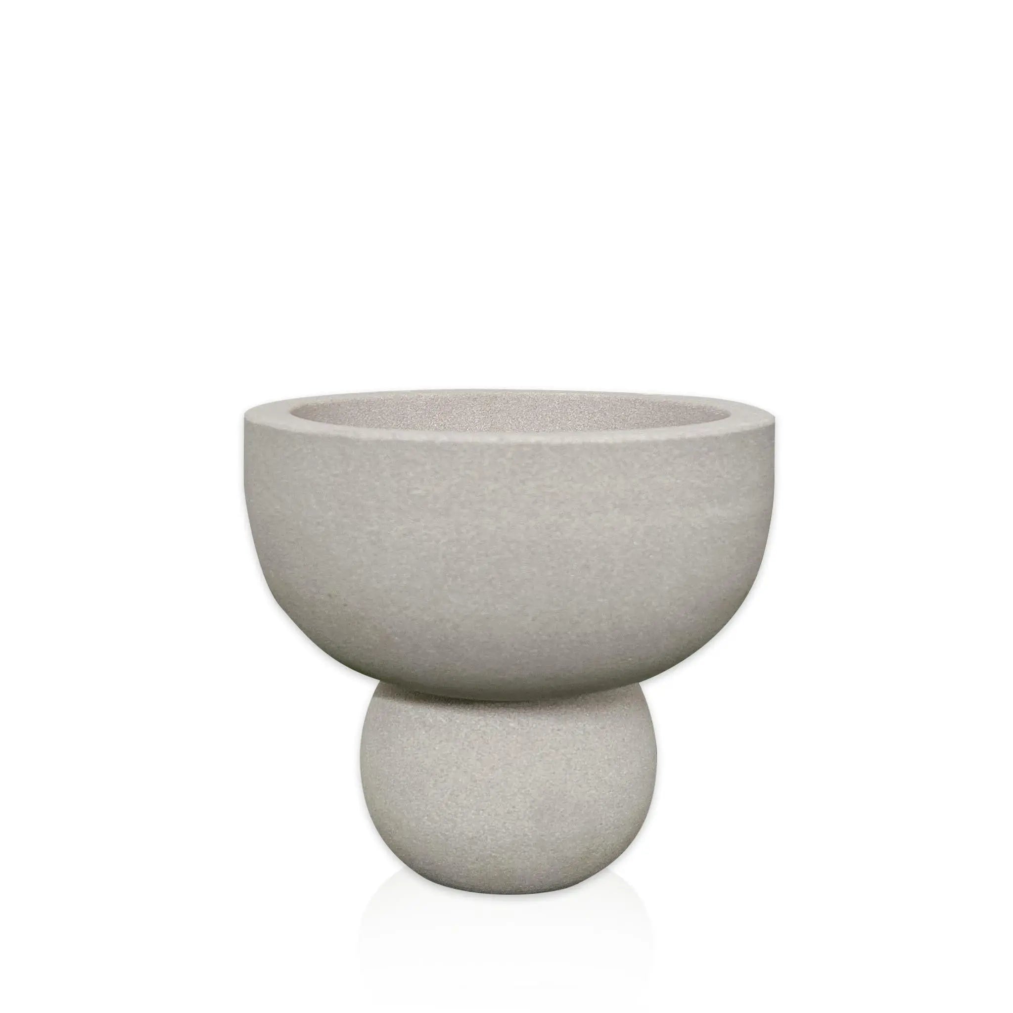 5" Cream Stone Decorative Bowl Homeroots Home Decor