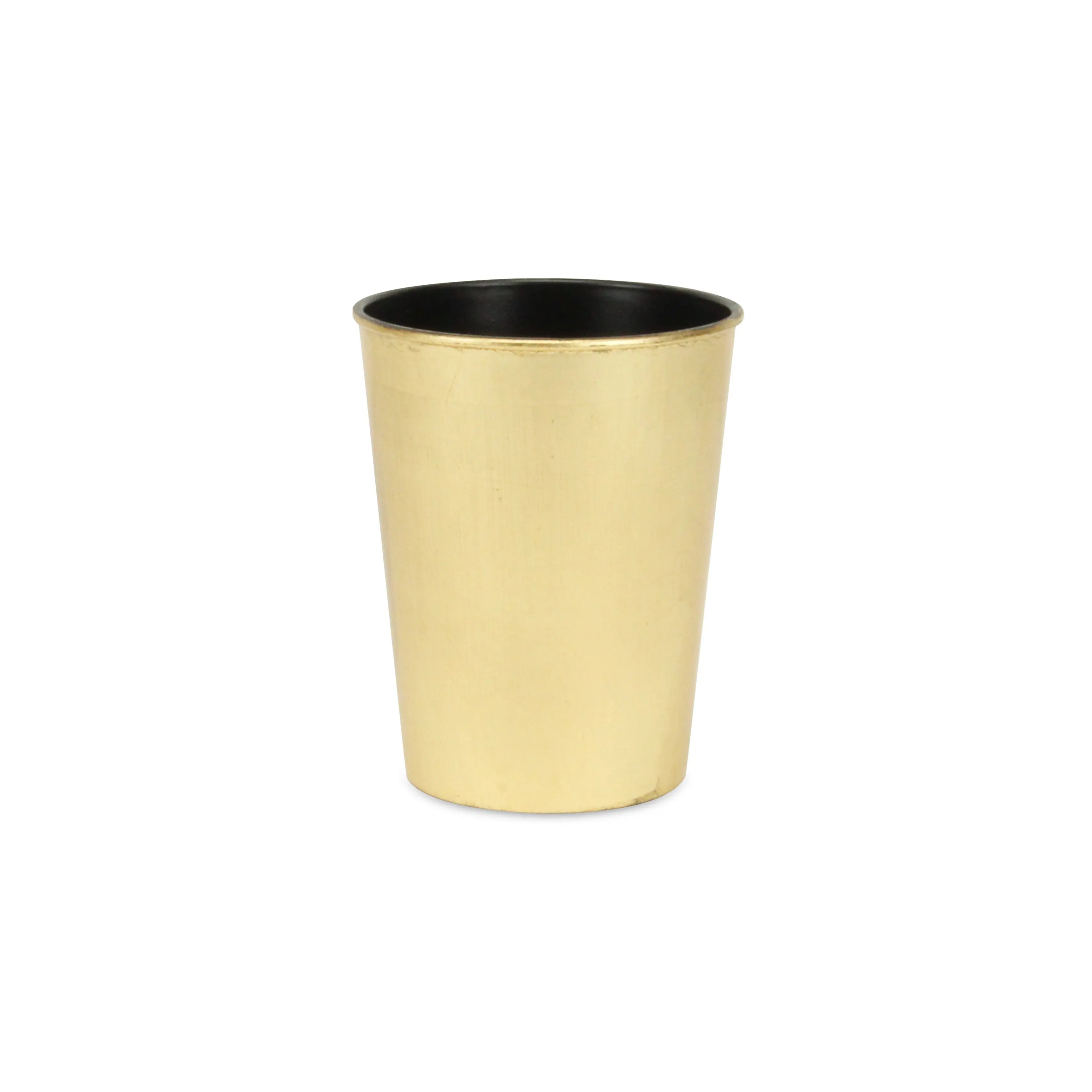 5" Gold Recycled Plastic Indoor Outdoor Round Pot Planter Homeroots Outdoor