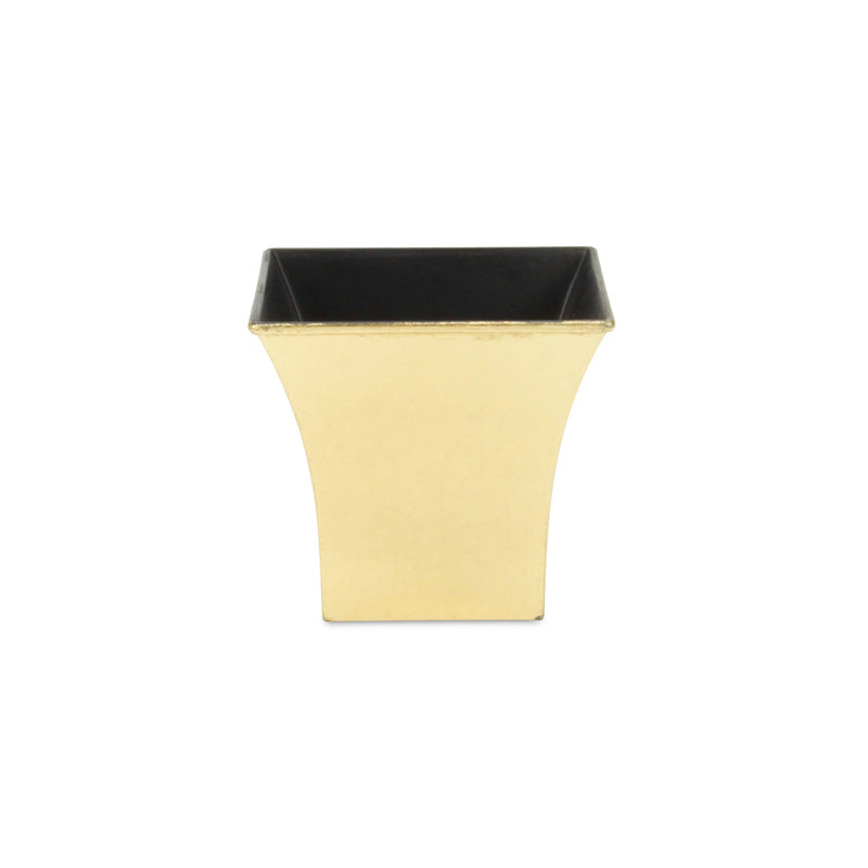 5" Gold Recycled Plastic Indoor Outdoor Square Pot Planter Homeroots Outdoor