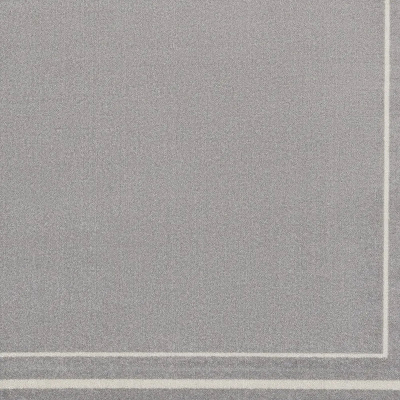 5' Gray And Ivory Square Indoor Outdoor Area Rug Homeroots Outdoor