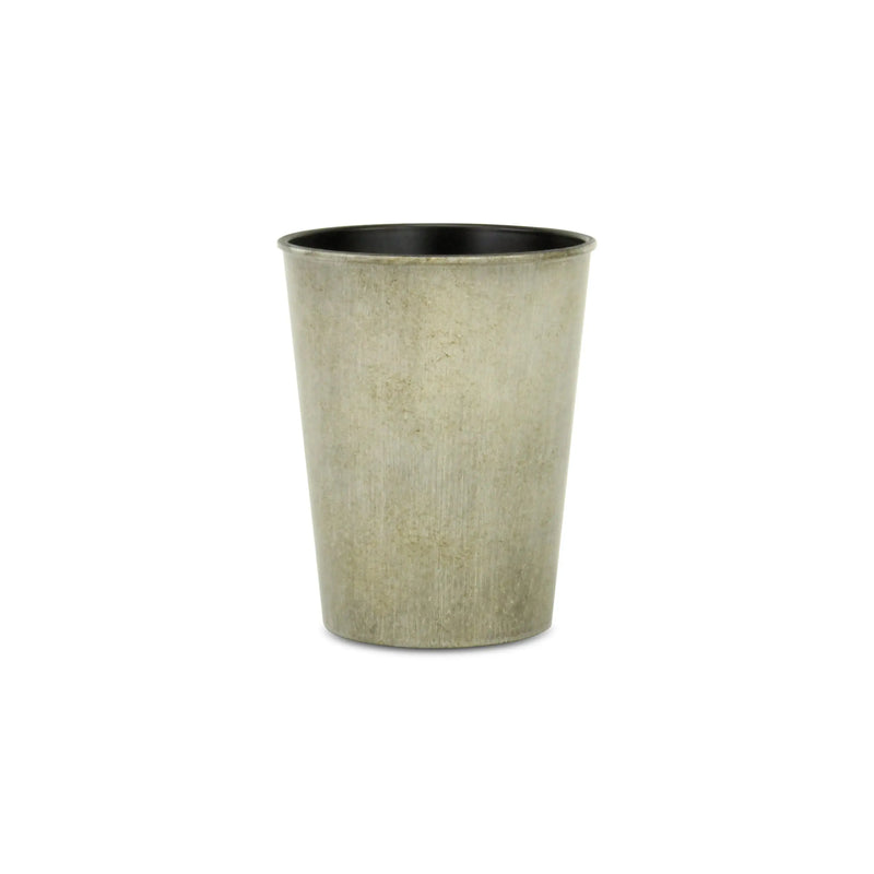 5" Gray Recycled Plastic Indoor Outdoor Round Pot Planter Homeroots Outdoor
