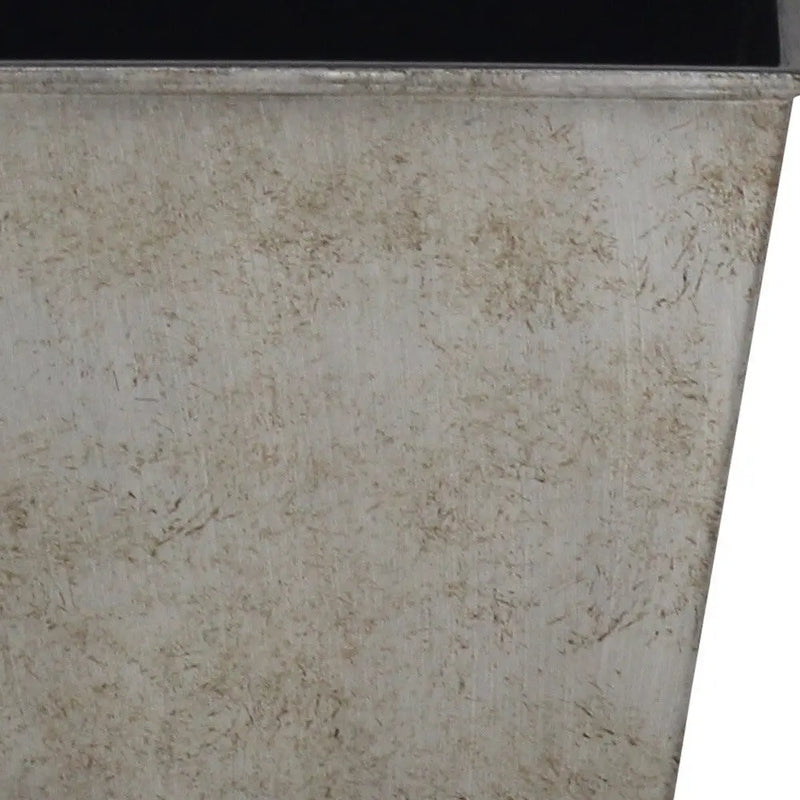 5" Gray Recycled Plastic Indoor Outdoor Square Pot Planter Homeroots Outdoor