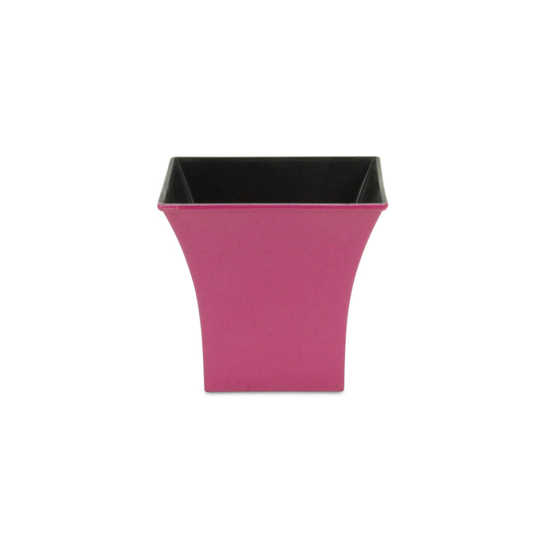 5" Hot Pink Recycled Plastic Indoor Outdoor Square Pot Planter Homeroots Outdoor