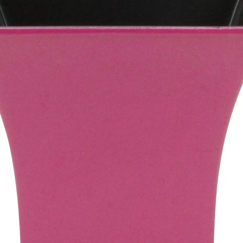5" Hot Pink Recycled Plastic Indoor Outdoor Square Pot Planter Homeroots Outdoor