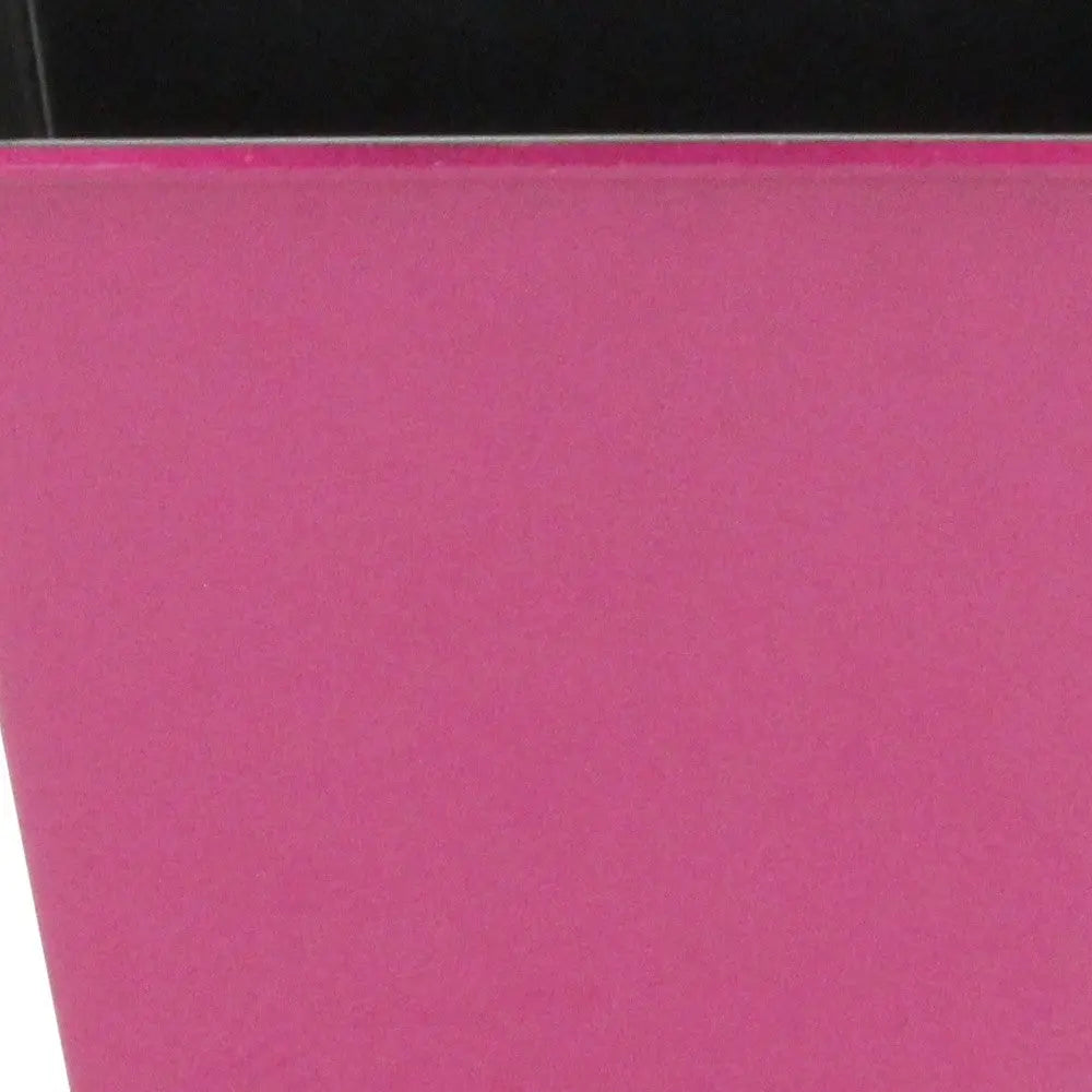 5" Hot Pink Recycled Plastic Indoor Outdoor Square Pot Planter Homeroots Outdoor