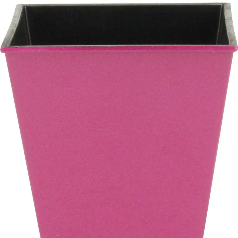 5" Hot Pink Recycled Plastic Indoor Outdoor Square Pot Planter Homeroots Outdoor