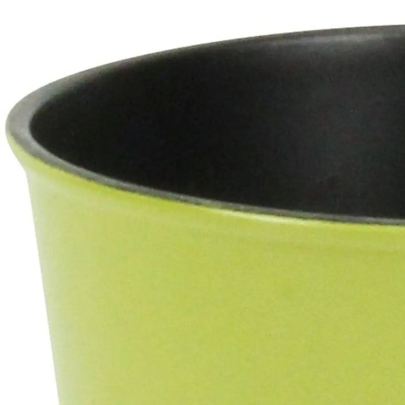 5" Lime Green Recycled Plastic Indoor Outdoor Round Pot Planter Homeroots Outdoor