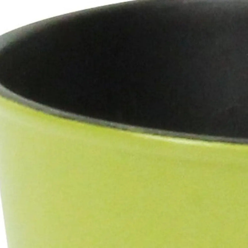 5" Lime Green Recycled Plastic Indoor Outdoor Round Pot Planter Homeroots Outdoor