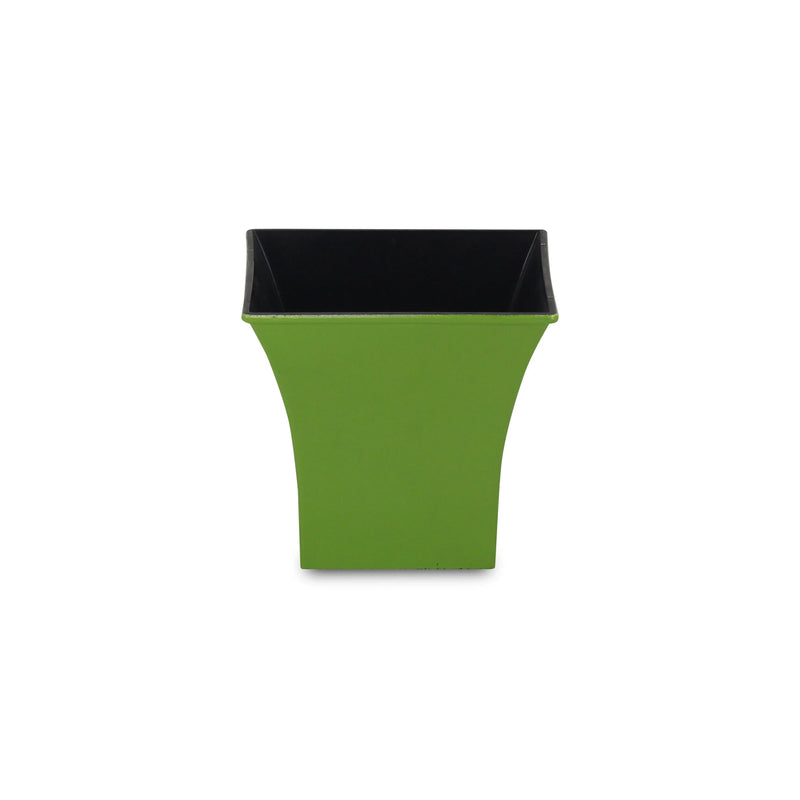 5" Lime Green Recycled Plastic Indoor Outdoor Square Pot Planter Homeroots Outdoor