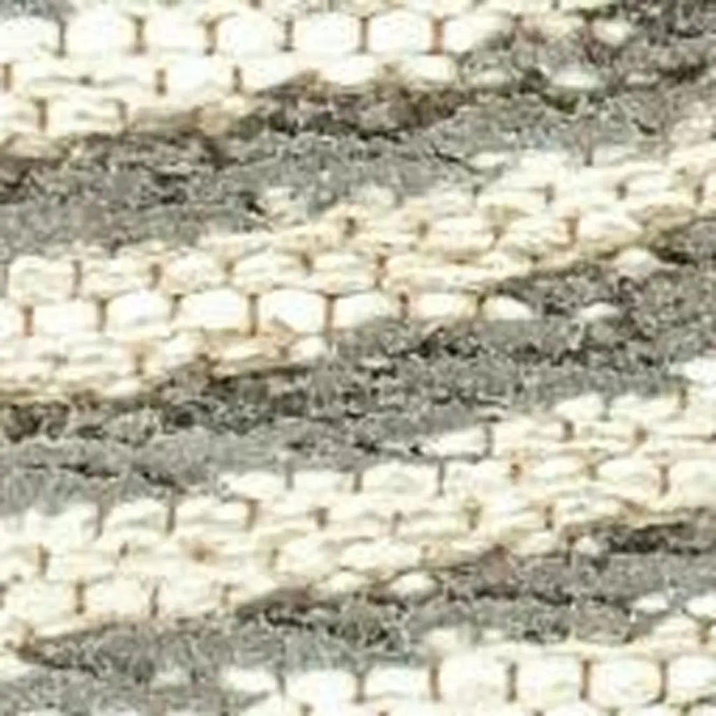 5' Tan And White Abstract Washable Round Rug With UV Protection Homeroots Home Decor