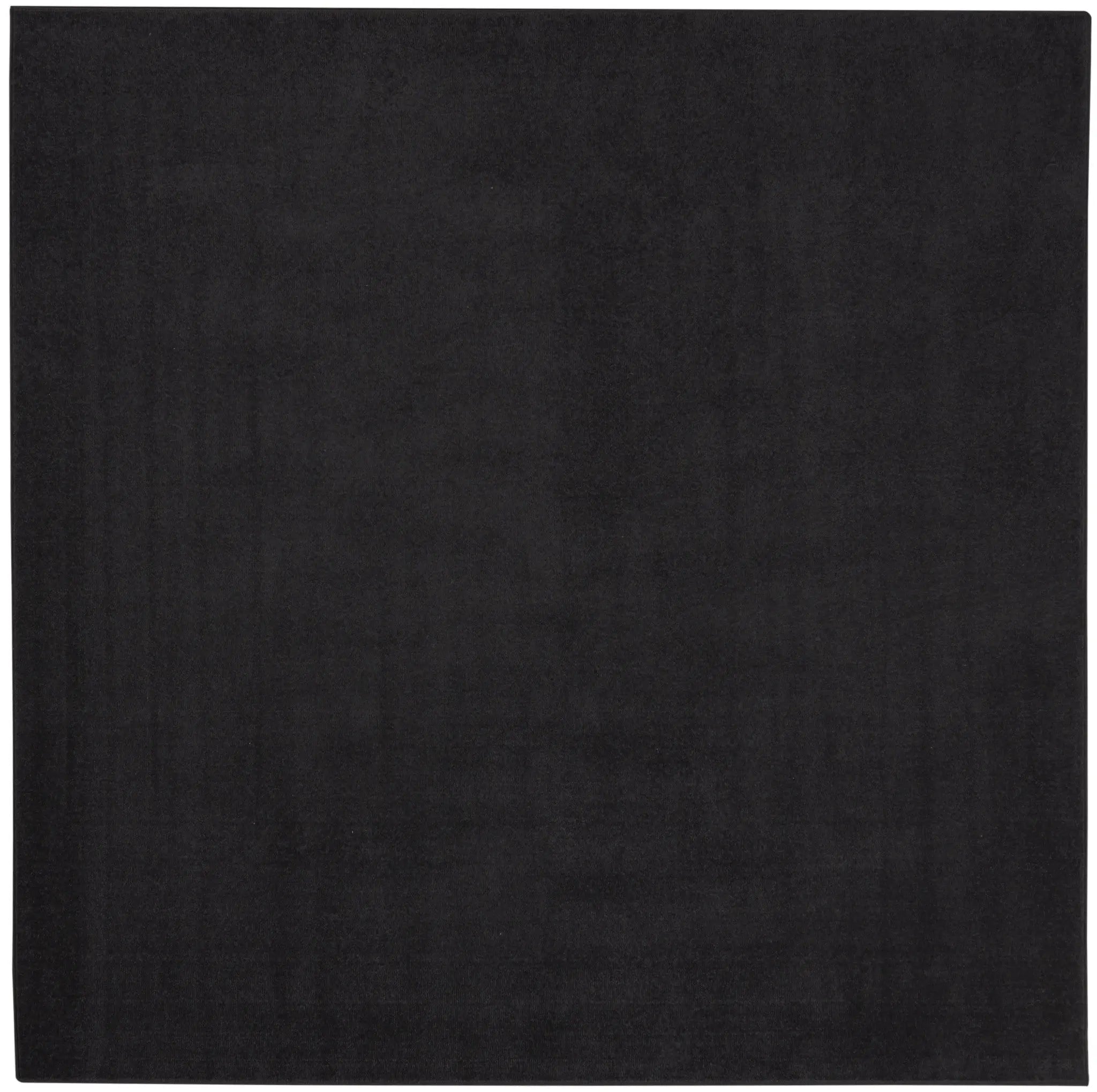 5' X 5' Black Square Indoor Outdoor Area Rug Homeroots Outdoor