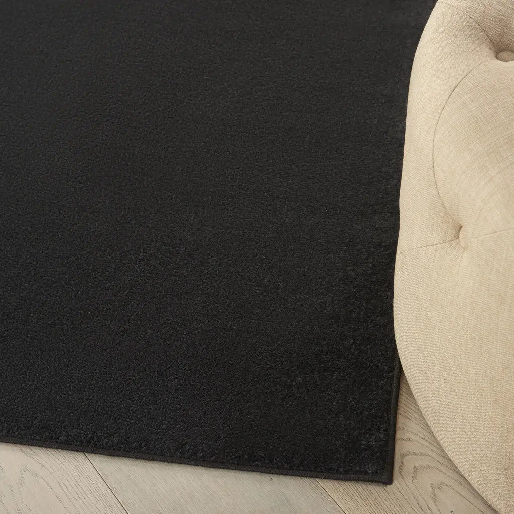 5' X 5' Black Square Indoor Outdoor Area Rug Homeroots Outdoor