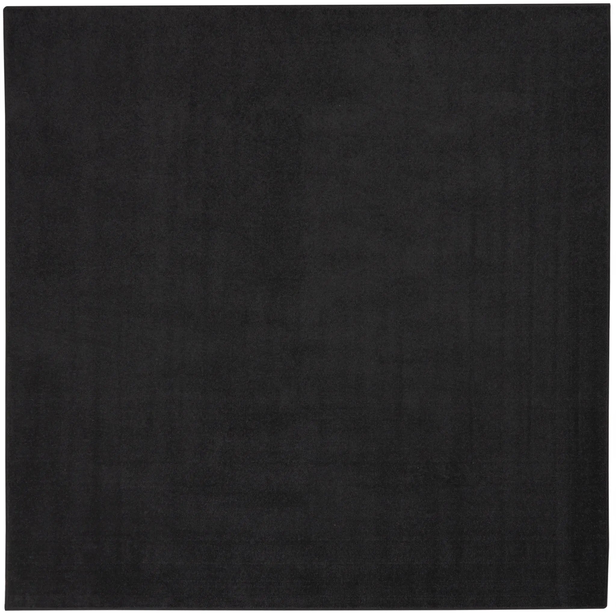 5' X 5' Black Square Indoor Outdoor Area Rug Homeroots Outdoor