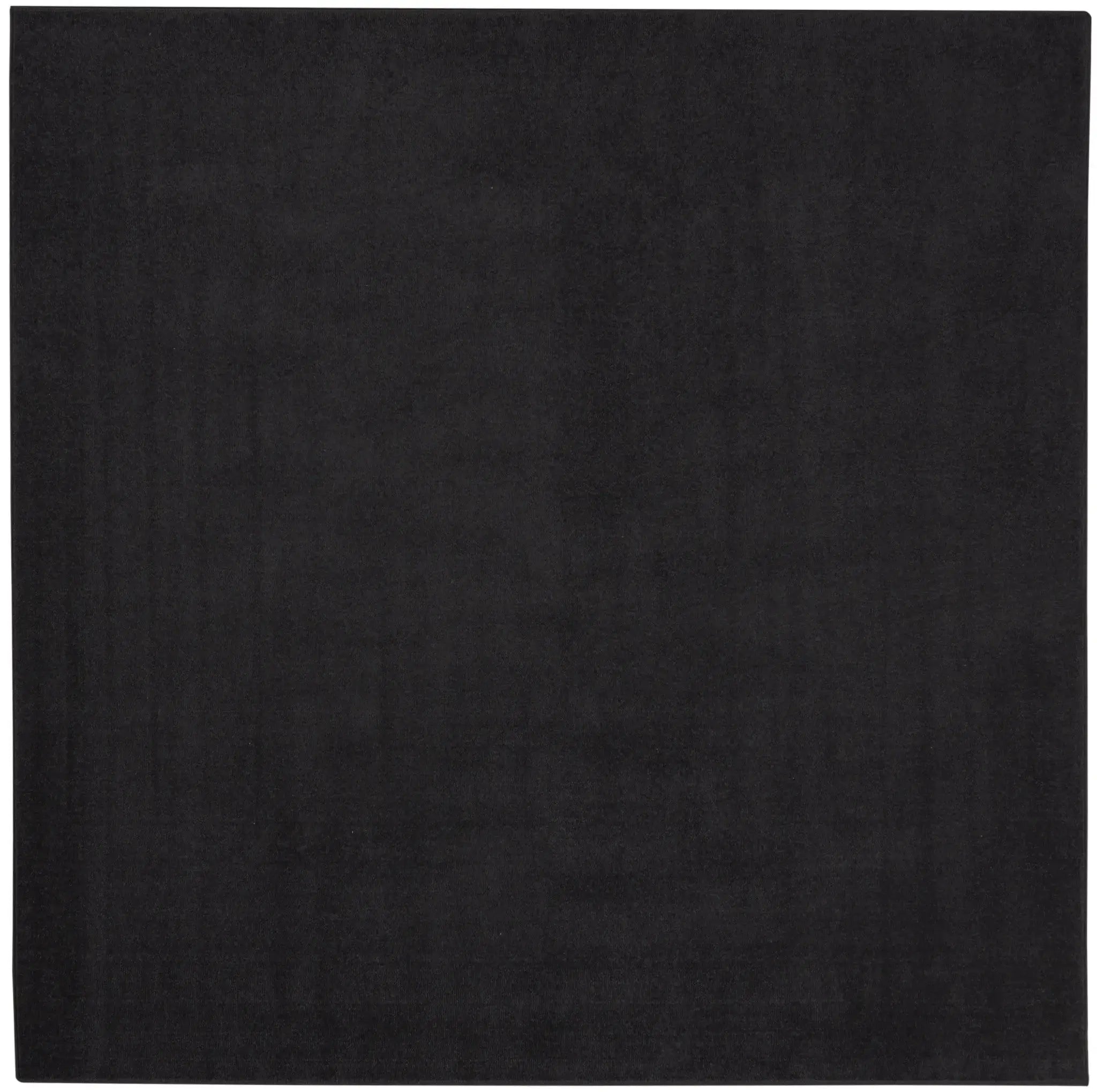 5' X 5' Black Square Indoor Outdoor Area Rug Homeroots Outdoor