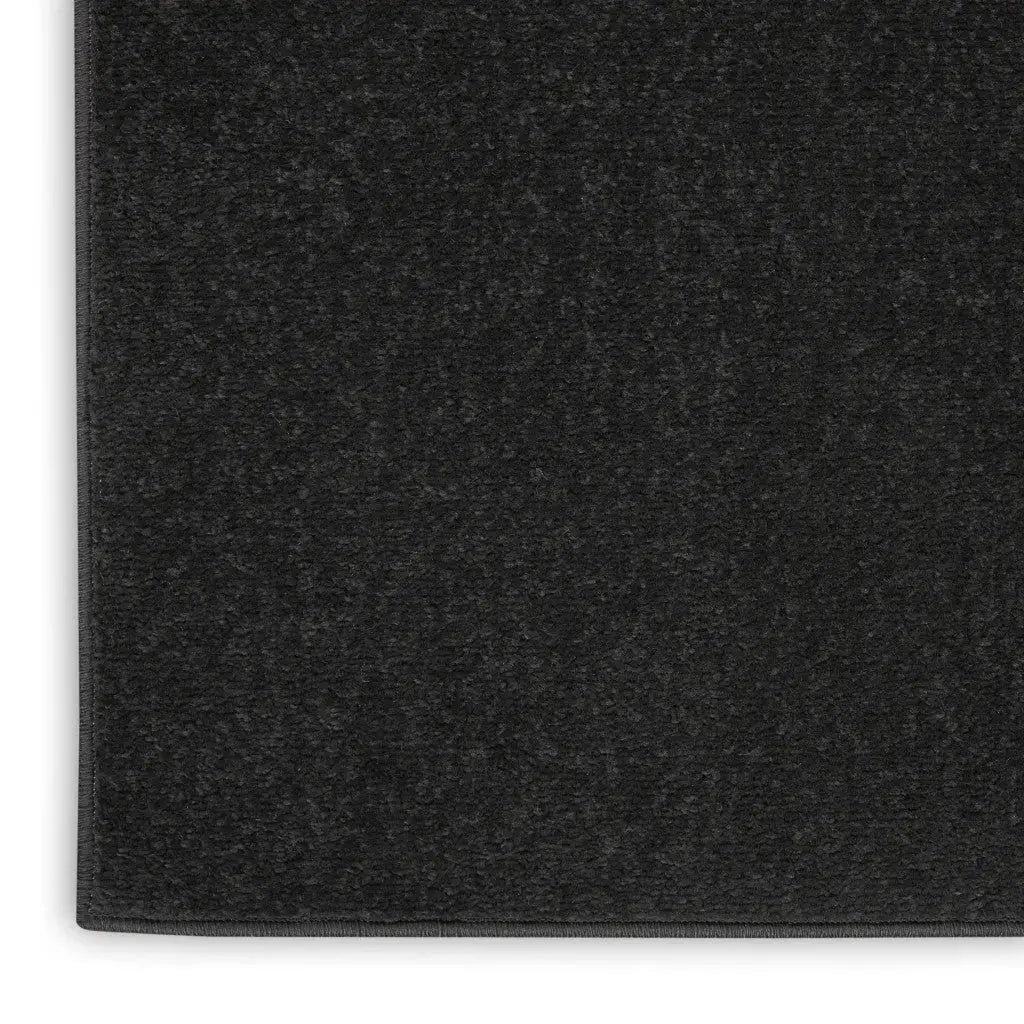 5' X 5' Black Square Indoor Outdoor Area Rug Homeroots Outdoor