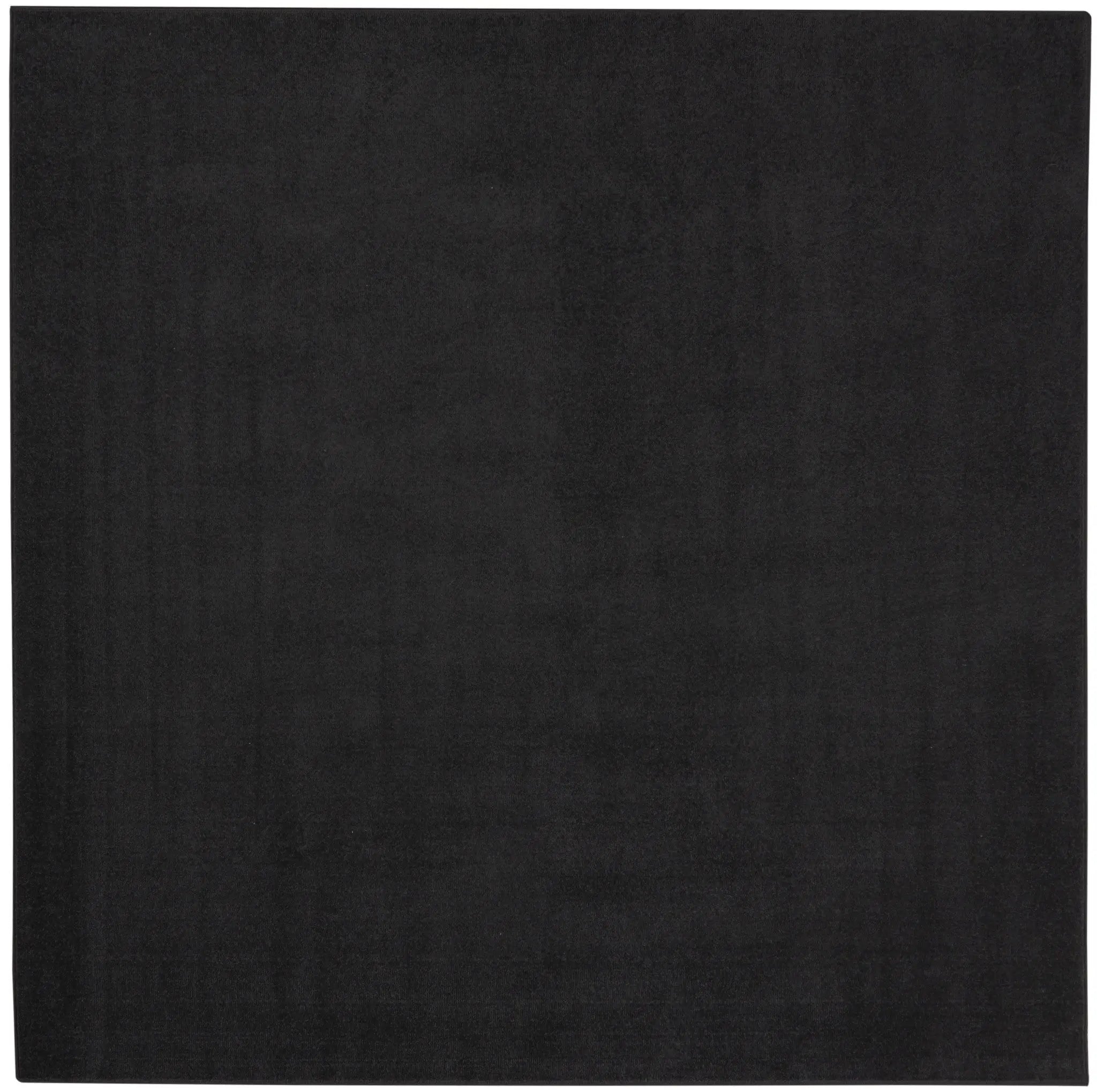5' X 5' Black Square Indoor Outdoor Area Rug Homeroots Outdoor