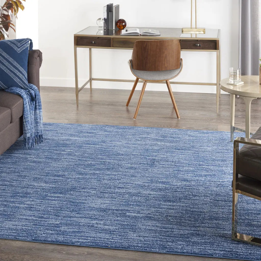 5' X 5' Blue Square Indoor Outdoor Area Rug - GreatEagleInc