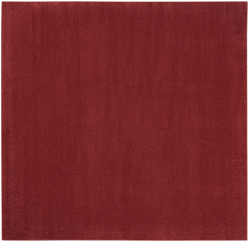 5' X 5' Brick Red Square Indoor Outdoor Area Rug Homeroots Outdoor