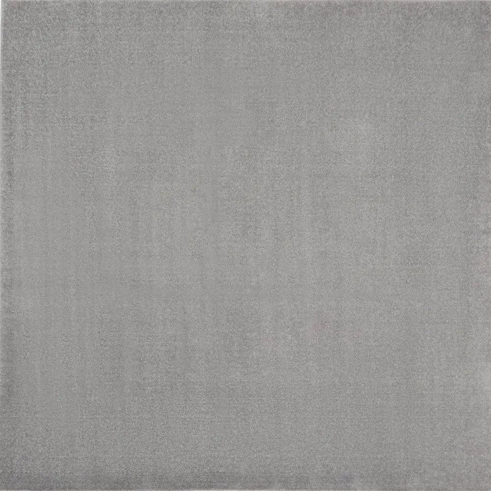 5' X 5' Gray Square Indoor Outdoor Area Rug - GreatEagleInc