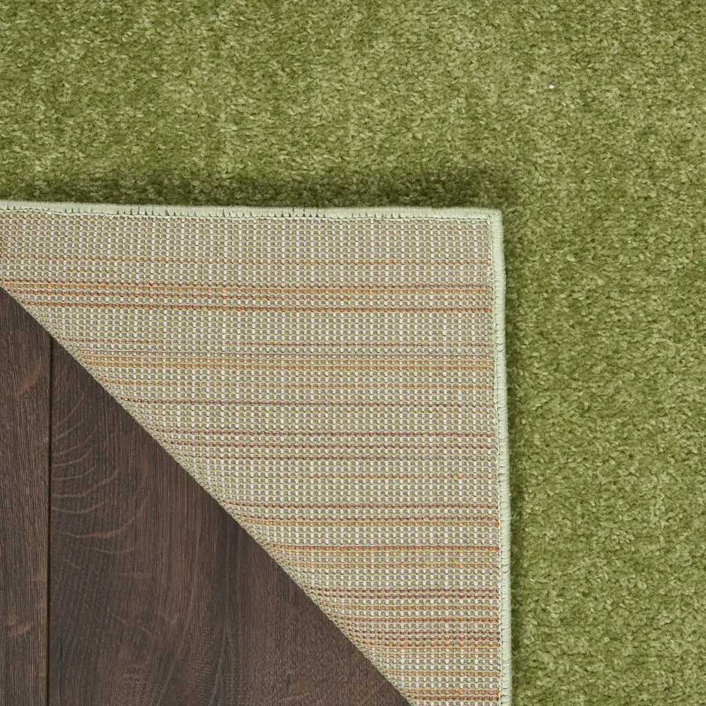 5' X 5' Green Square Indoor Outdoor Area Rug - GreatEagleInc