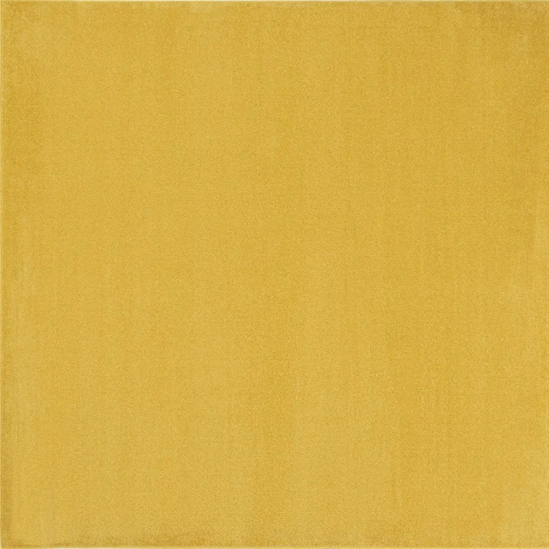 5' X 5' Yellow Square Indoor Outdoor Area Rug Homeroots Outdoor