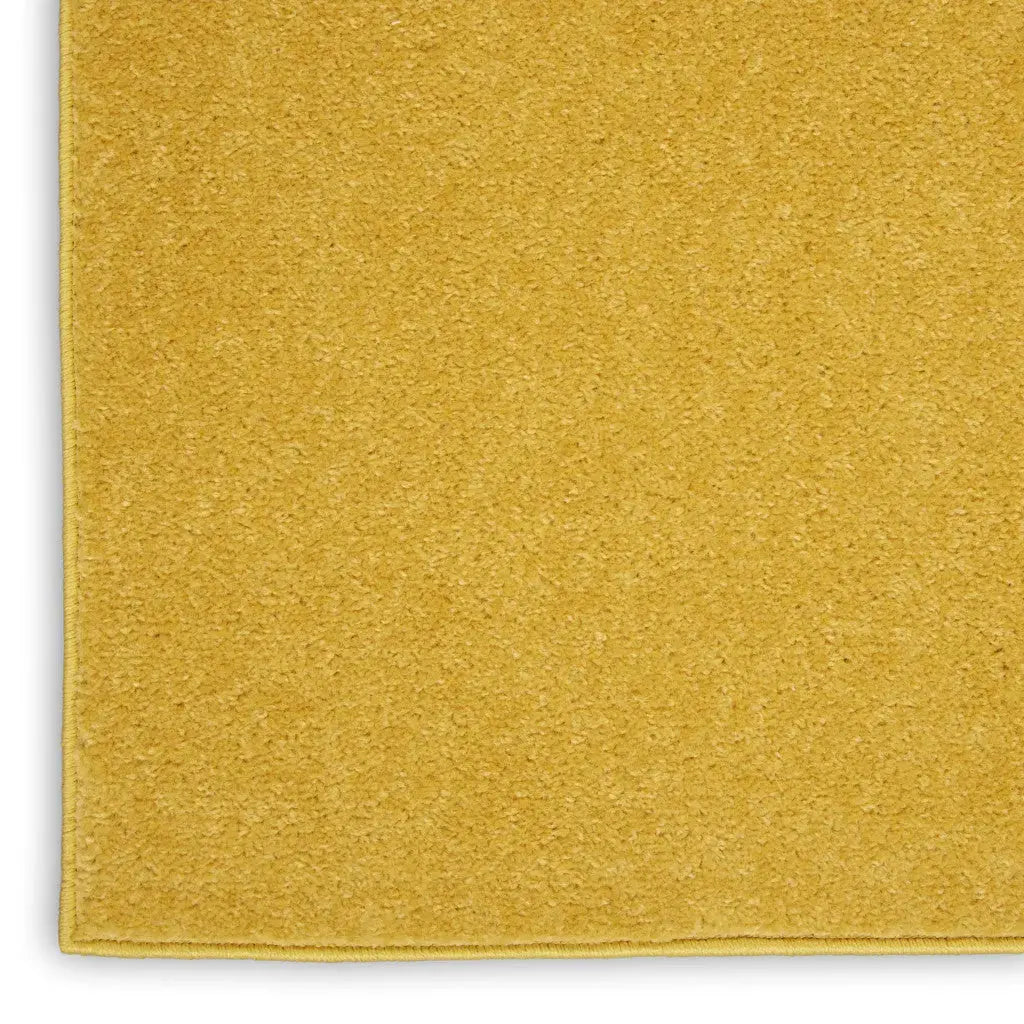 5' X 5' Yellow Square Indoor Outdoor Area Rug Homeroots Outdoor