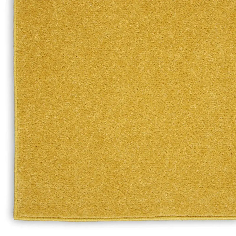 5' X 5' Yellow Square Indoor Outdoor Area Rug Homeroots Outdoor