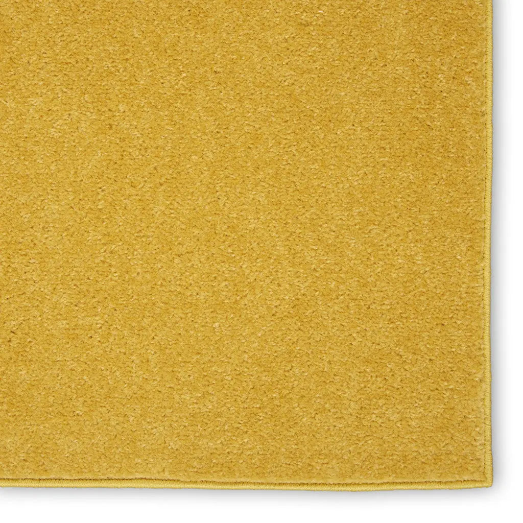 5' X 5' Yellow Square Indoor Outdoor Area Rug Homeroots Outdoor