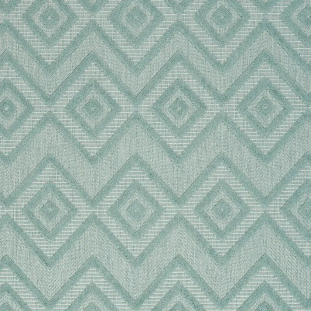 5' X 7' Aqua Indoor Outdoor Area Rug - GreatEagleInc