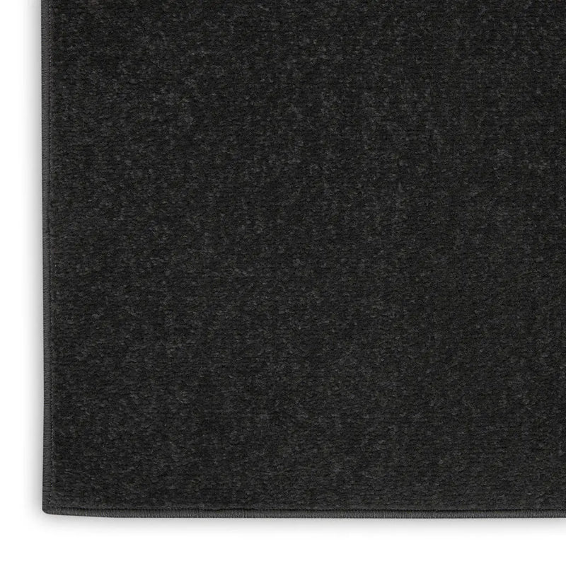 5' X 7' Black Stain Resistant Indoor Outdoor Area Rug Homeroots Outdoor