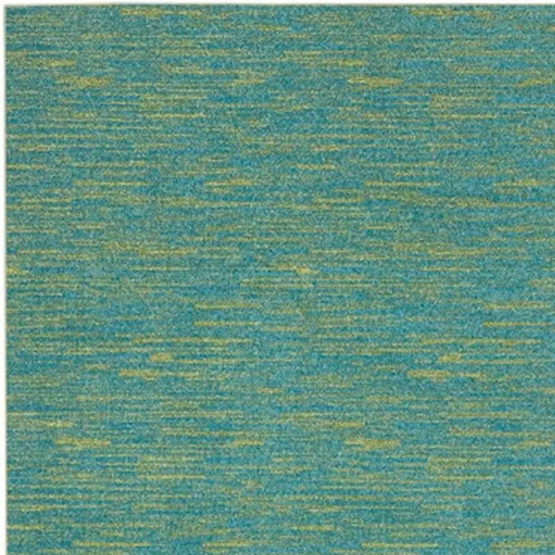 5' X 7' Blue And Green Indoor Outdoor Area Rug Homeroots Outdoor