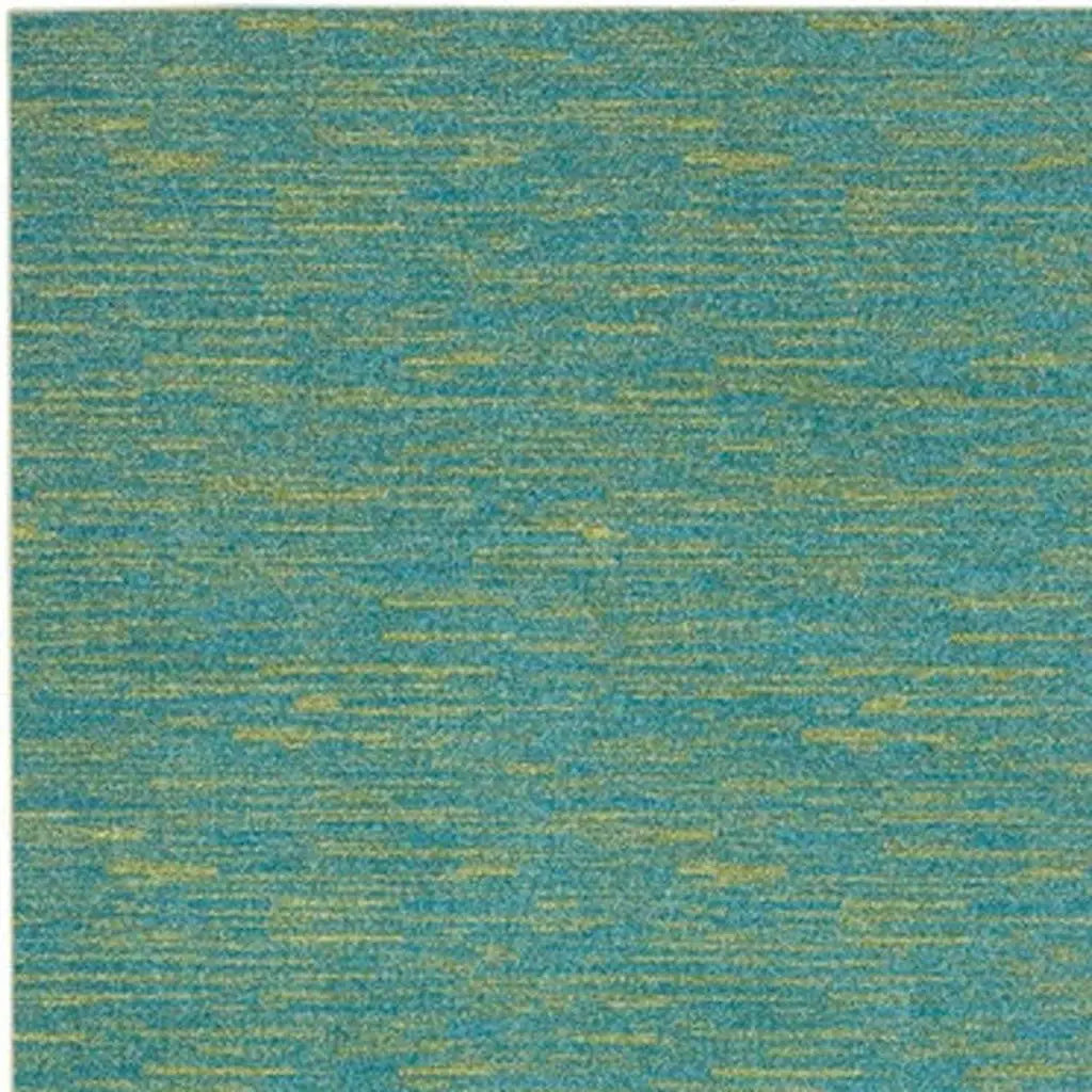 5' X 7' Blue And Green Indoor Outdoor Area Rug Homeroots Outdoor