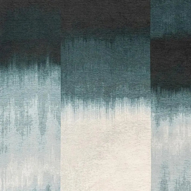5' X 7' Blue And White Abstract Washable Area Rug With UV Protection Homeroots Home Decor