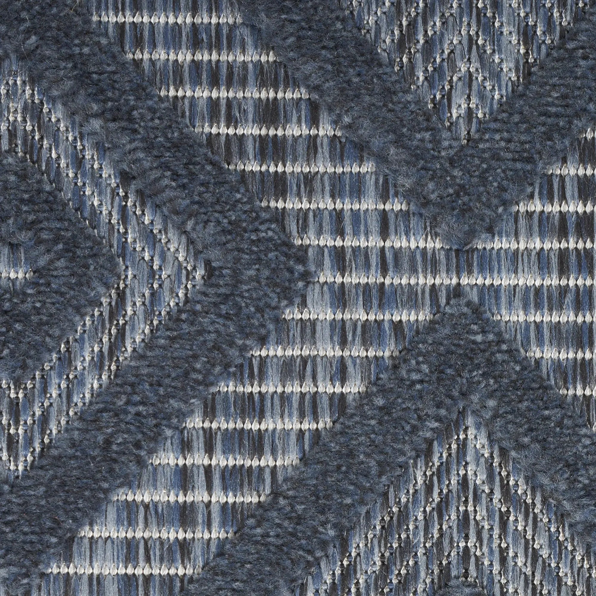 5' X 7' Blue Indoor Outdoor Area Rug Homeroots Outdoor