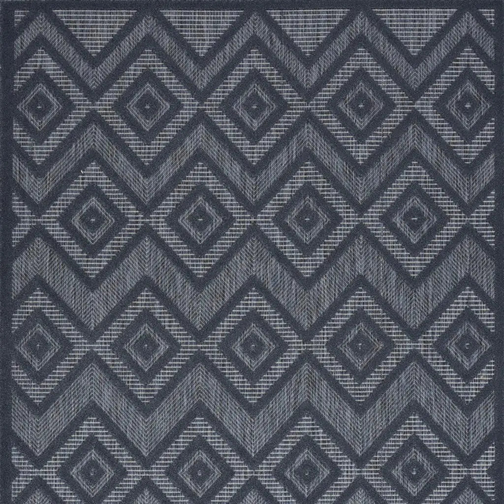 5' X 7' Blue Indoor Outdoor Area Rug Homeroots Outdoor