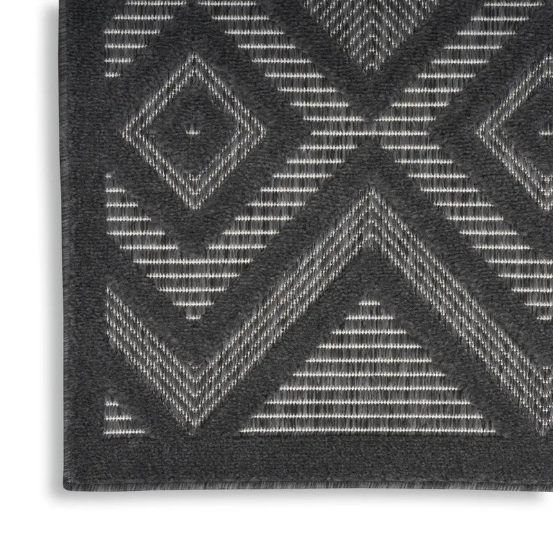 5' X 7' Charcoal Indoor Outdoor Area Rug - GreatEagleInc