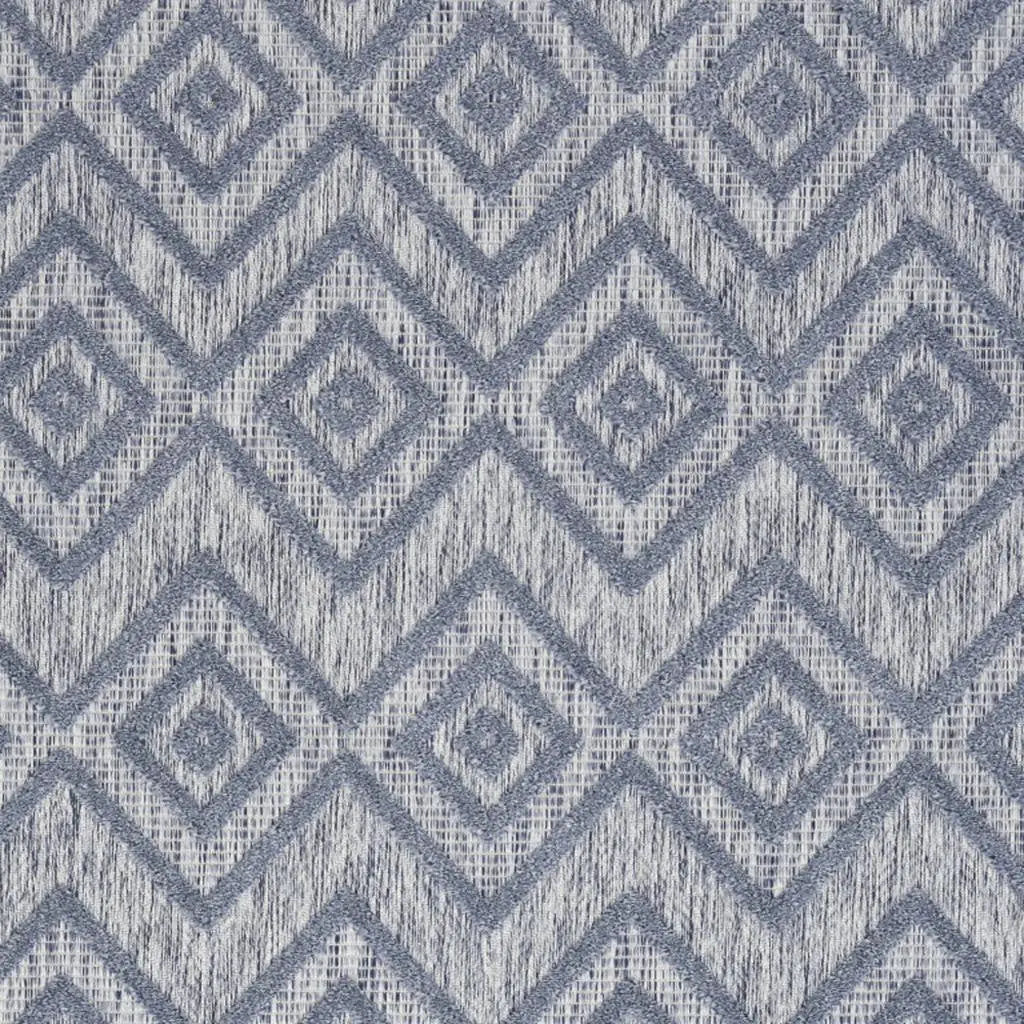 5' X 7' Denim Blue Indoor Outdoor Area Rug Homeroots Outdoor