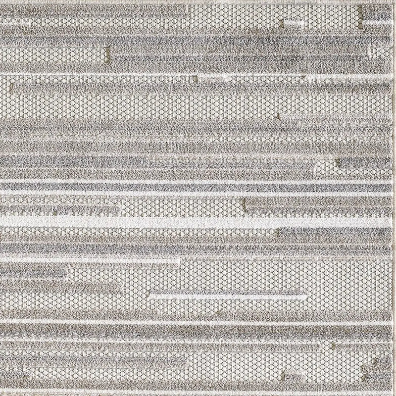 5' X 7' Gray Abstract Stain Resistant Indoor Outdoor Area Rug Homeroots Outdoor