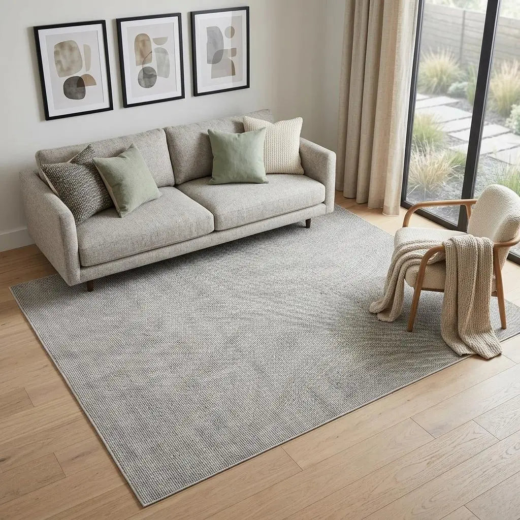 5' X 7' Gray and Ivory Abstract Power Loom Washable Non Skid Area Rug Homeroots Home Decor