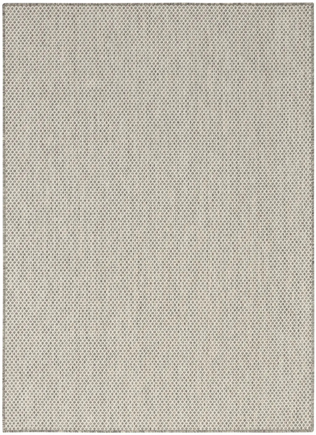 5' X 7' Ivory Geometric Power Loom Area Rug Homeroots Outdoor