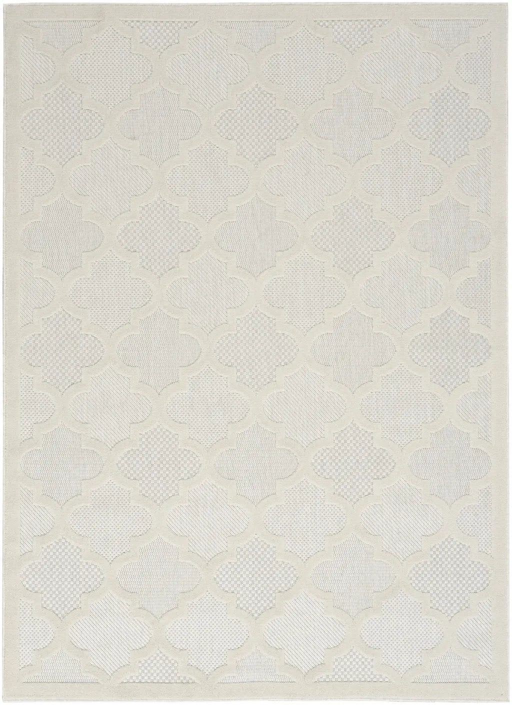 5' X 7' Ivory Indoor Outdoor Area Rug Homeroots Outdoor