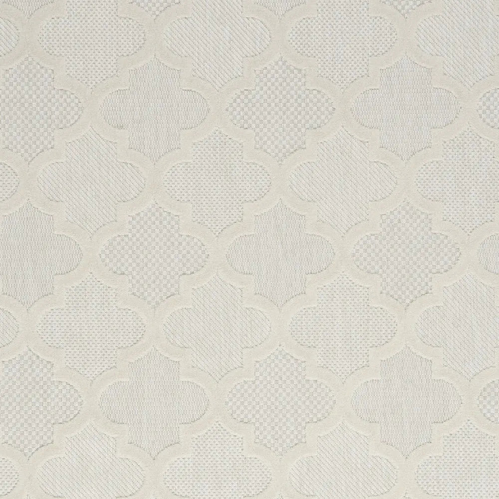 5' X 7' Ivory Indoor Outdoor Area Rug Homeroots Outdoor