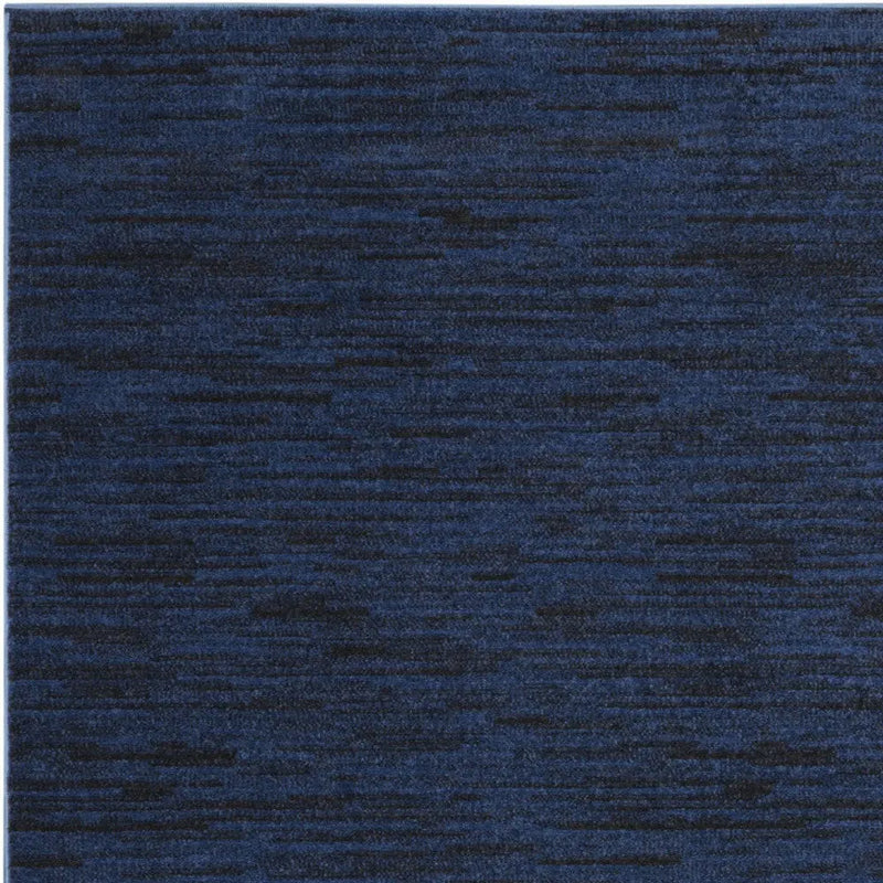 5' X 7' Midnight Blue Stain Resistant Indoor Outdoor Area Rug - GreatEagleInc