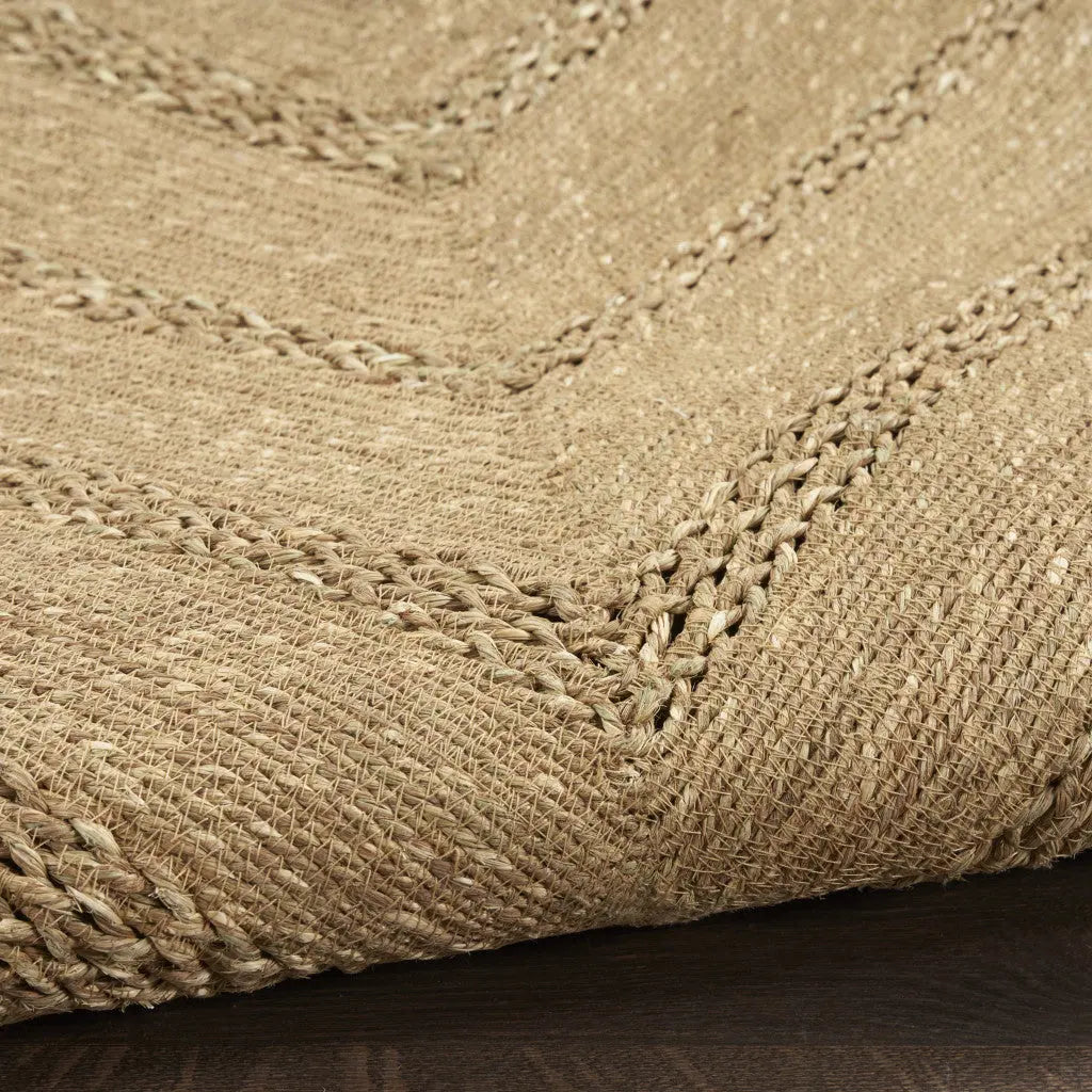 5' X 7' Natural And Brown Handmade Indoor Outdoor Area Rug Homeroots Outdoor