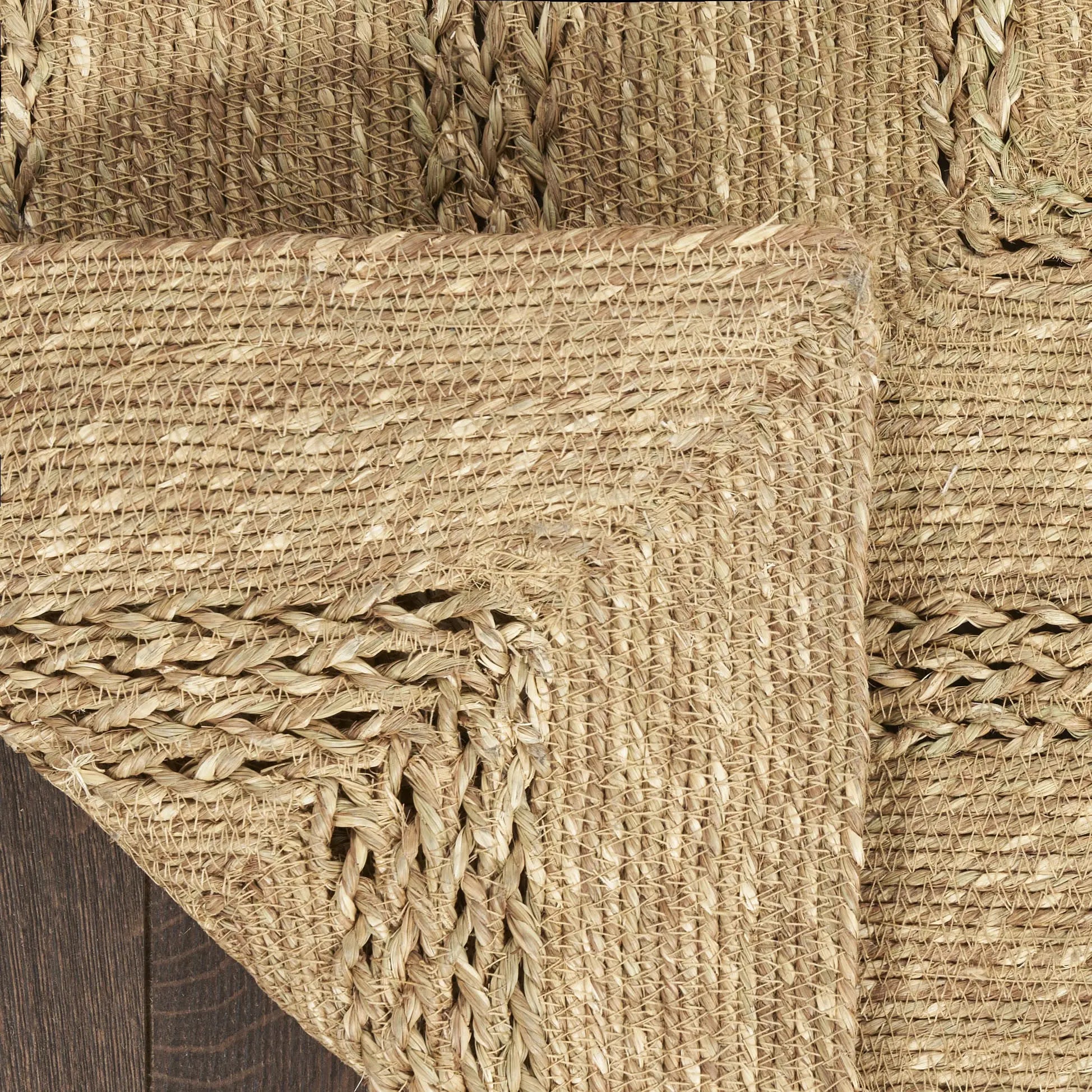 5' X 7' Natural And Brown Handmade Indoor Outdoor Area Rug Homeroots Outdoor