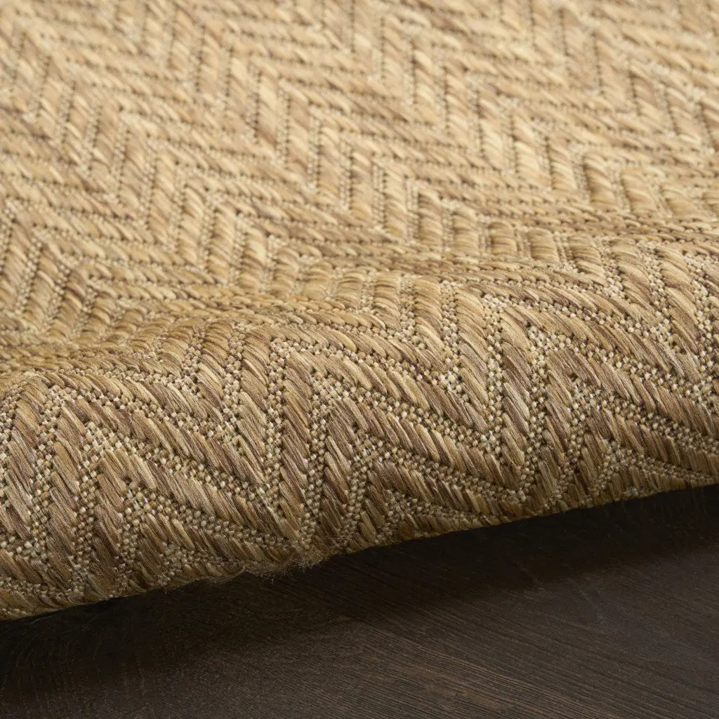 5' X 7' Natural Geometric Indoor Outdoor Area Rug Homeroots Outdoor